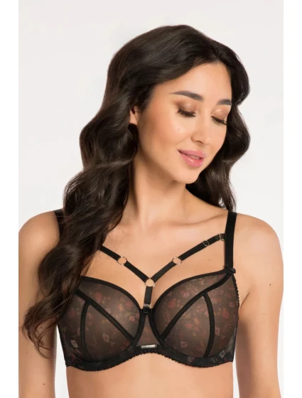 Dámská podprsenka Černá model 20954212 - Gorsenia Dámská podprsenka Černá model 20954212 - Gorsenia