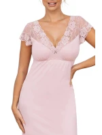 Dámská noční košilka Ismena Pudr růžová - Donna Dámská noční košilka Ismena Pudr růžová - Donna