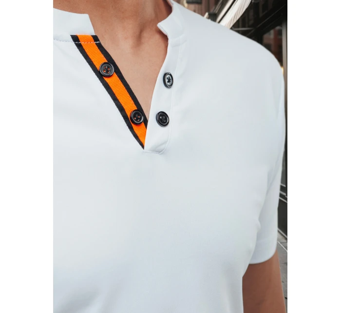 FashionStreet pánské bílé polo tričko RX5628