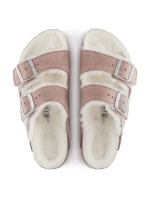 Birkenstock Arizona Suede Leather Shearling Pink Clay LAF insulated žabky úzké (1023258) dámské Birkenstock Arizona Suede Leather Shearling Pink Clay LAF insulated žabky úzké (1023258) dámské