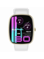 Dámské chytré hodinky  béžový silikonový řemínek + bílý řemínek model 21819976 - Gravity