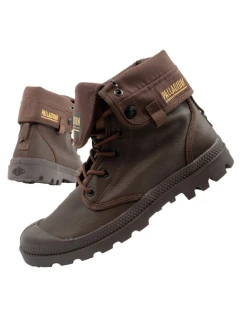 Pánská sportovní obuv Palladium Baggy Coated kotníkové tenisky fashion dark brown