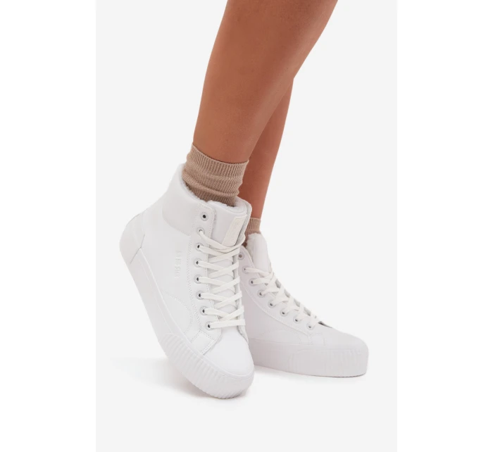 Zateplené dámské tenisky na platformě Big Star model 21705849 Bílé - Big Star Shoes Zateplené dámské tenisky na platformě Big Star model 21705849 Bílé - Big Star Shoes