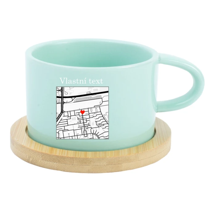Personalizovaný hrneček Makronka s mapou Personalizovaný hrneček Makronka s mapou