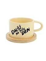 DALŠÍ NA PIČU DEN - žlutý hrníček makronka 200 ml DALŠÍ NA PIČU DEN - žlutý hrníček makronka 200 ml