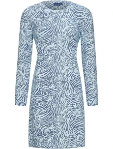 Dámská noční košile 10232-160-2 modrá se vzorem - Pastunette