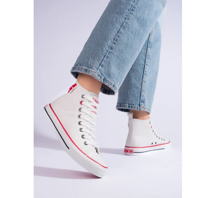 Trendy tenisky dámské bílé bez podpatku Trendy tenisky dámské bílé bez podpatku