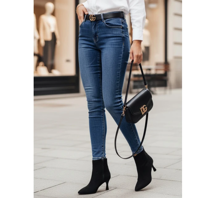 Dámské džínové kalhoty DIVETTI tmavě modré FashionStreet UY2252 Dámské džínové kalhoty DIVETTI tmavě modré FashionStreet UY2252