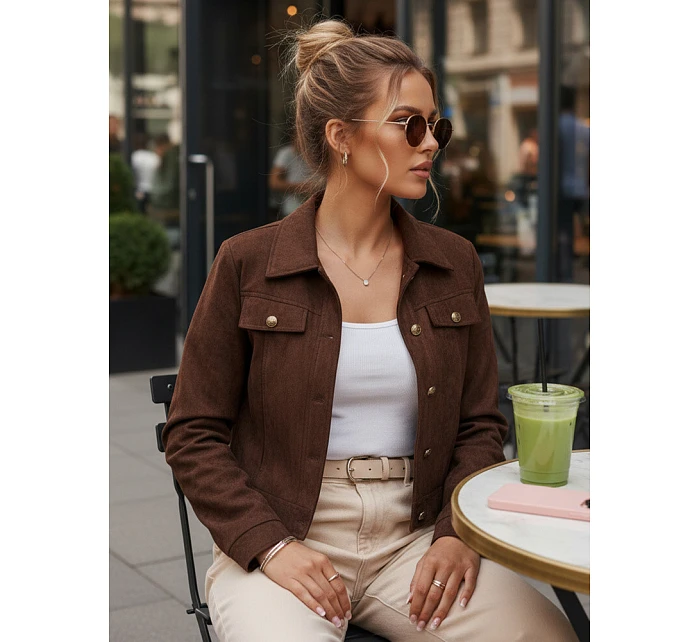 Kurtka damska brązowa model 22084528 - FashionStreet Kurtka damska brązowa model 22084528 - FashionStreet