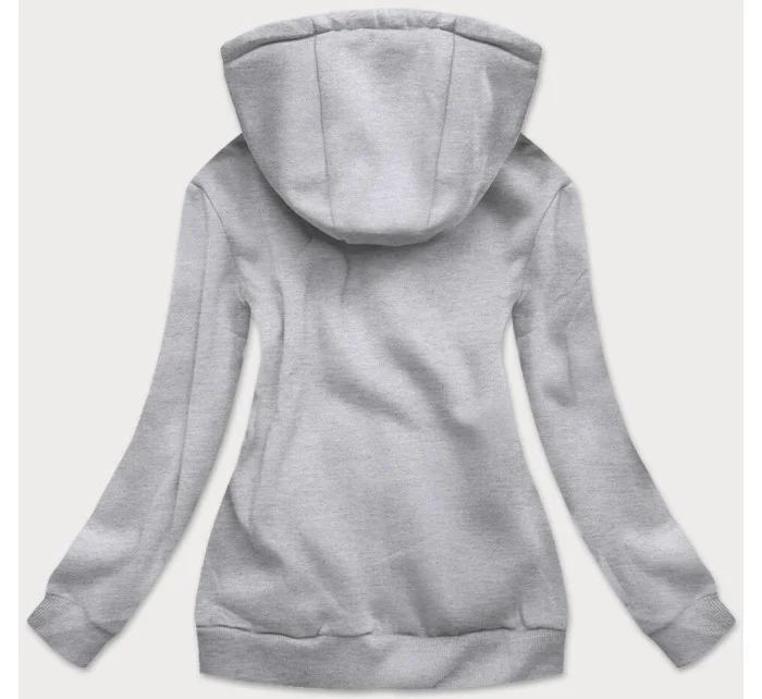 Světle šedá dámská sportovní mikina model 21389893 - J.STYLE