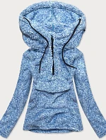Světle modrá melanžová dámská pyšová mikina (HH008)