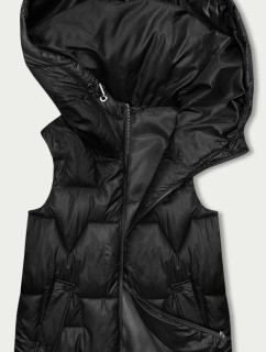 Černá dámská vesta s kapucí model 18838446 - S'WEST