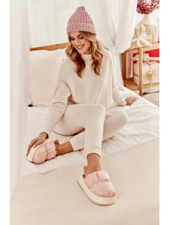 Lesklé Dámské Pantofle Růžové Big Star model 21637406 - Big Star Shoes