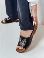 Dámské žabky s mašlí KISSBOW black FashionStreet ZY0756