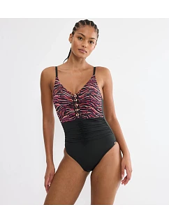 Dámské jednodílné plavky Summer Wild OP 01 - Brown - hnědé M004 - TRIUMPH