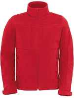 B&C Hooded Softshell /men Pánská 3-vrstvá softshellová bunda s kapucí 01.1950 red B&C Hooded Softshell /men Pánská 3-vrstvá softshellová bunda s kapucí 01.1950 red