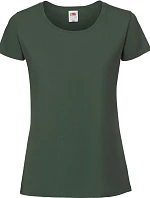 Fruit of the Loom Lady-Fit Iconic 195 T Dámské tričko z těžké bavlny 16.1424 bottle green