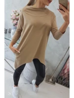 Mikina s potiskem model 21755692 camel - K-Fashion