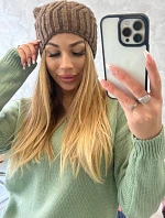Fleecová čepice Paulina K227 mocca