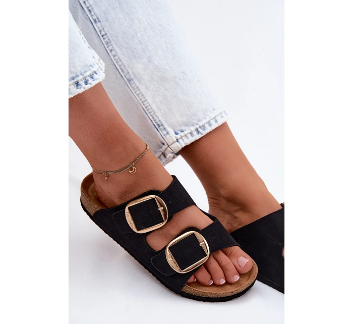 Dámské pantofle na korkové podrážce s  Černé model 22122995 - Lee Cooper