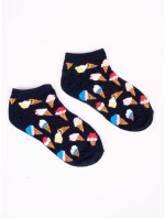 Kotníkové bavlněné ponožky Vzory barev Black model 17179315 - Yoclub