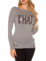 Trendy Koucla pullover "WHAT?"