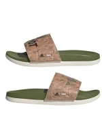 Dětské žabky / nazouváky Adilette Comfort Jr ID8029 Zelená s hnědou - Adidas Dětské žabky / nazouváky Adilette Comfort Jr ID8029 Zelená s hnědou - Adidas