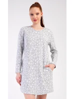 Dámské domácí šaty s dlouhým rukávem Flowers Dámské domácí šaty s dlouhým rukávem Flowers