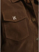 FashionStreet dámská hnědá semišová bunda TY5581