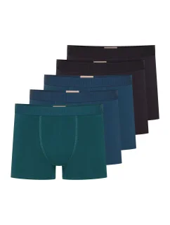 Pánské boxerky 5 pack 42705 Solid - HENDERSON