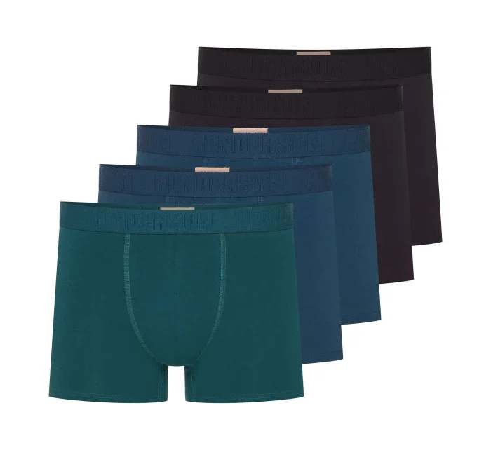 Pánské boxerky 5 pack 42705 Solid - HENDERSON