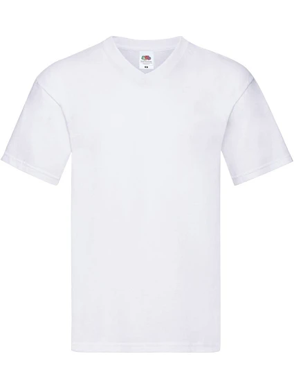 Fruit of the Loom Original V-Neck T Pánské tričko s výstřihem do V 16.1426 white