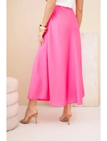 Dámská viskózová áčková sukně růžová