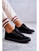 Dámské tenisky z nízkého materiálu Big Star KK274004 Černá Dámské tenisky z nízkého materiálu Big Star KK274004 Černá