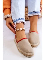 Dámské espadrilky Slip-on Big Star - béžové Dámské espadrilky Slip-on Big Star - béžové