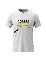 Pánské bavlněné tričko s potiskem - VLASTNOSTI - ROBERT - bílé Pánské bavlněné tričko s potiskem - VLASTNOSTI - ROBERT - bílé