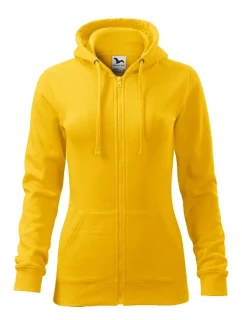 Trendy Zipper mikina dámská žlutá