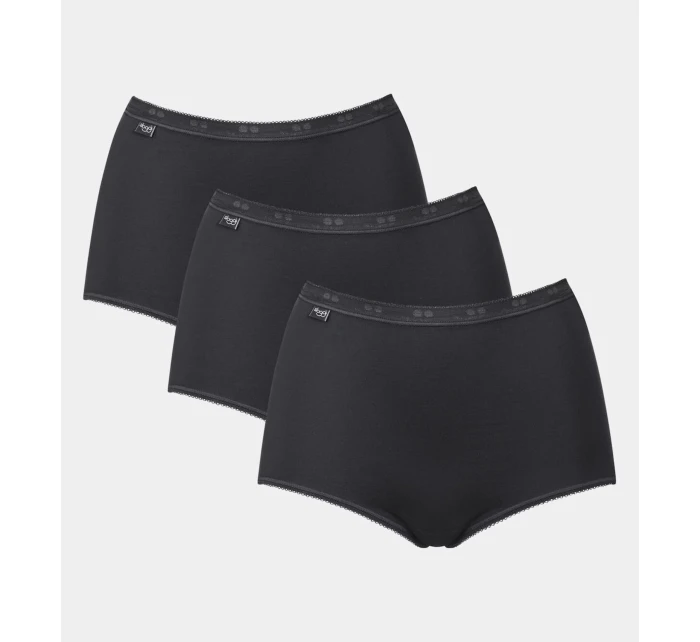 Dámské kalhotky Basic+ Maxi 3P černé - Sloggi Dámské kalhotky Basic+ Maxi 3P černé - Sloggi