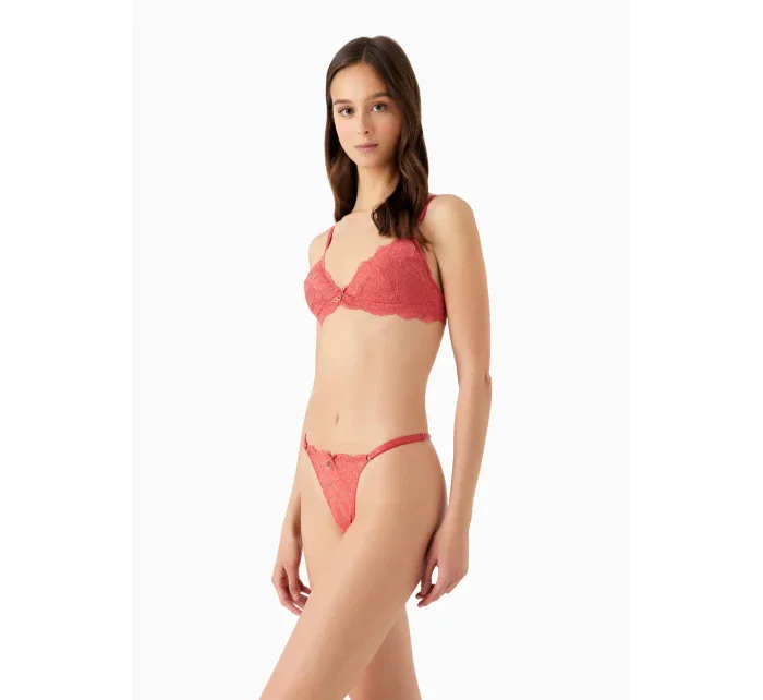 Dámská tanga 163826 3F206 03051 korálové - Emporio Armani