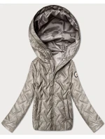 pikowana kurtka damska Goodlookin beżowa model 22004212 - S'WEST