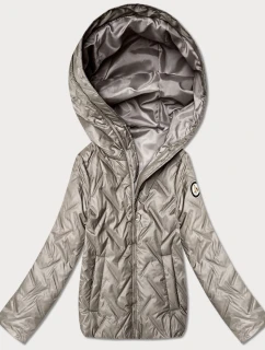 pikowana kurtka damska Goodlookin beżowa model 22004212 - S'WEST