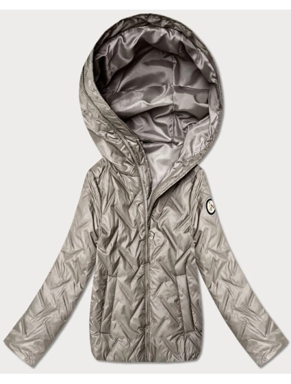 pikowana kurtka damska Goodlookin beżowa model 22004212 - S'WEST