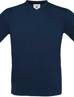 B&C Exact V-Neck Tričko s výstřihem do V 01.0006 navy