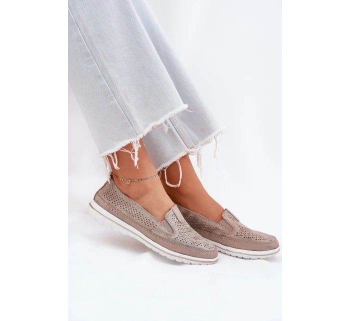 Semišové nazouvací boty model 21694201 Inez - EVENTO Semišové nazouvací boty model 21694201 Inez - EVENTO