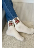 Dětské Ponožky Medvídek v Ecru model 21713059 - Milena Dětské Ponožky Medvídek v Ecru model 21713059 - Milena