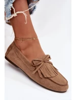 Dámské mokasíny s třásněmi světle hnědé Janelisse Dámské mokasíny s třásněmi světle hnědé Janelisse