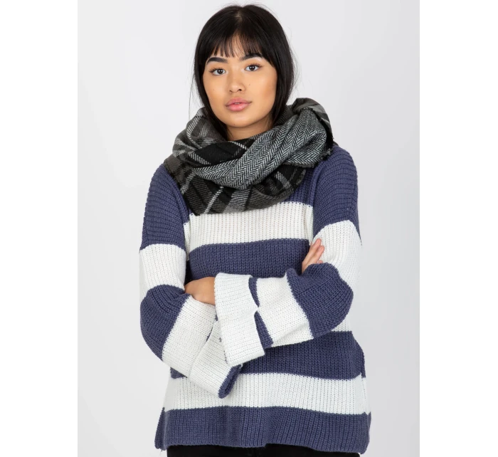 Tunelová šála AT KM 1402.20 černobílá