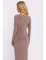 Maxi šaty s  béžové model 20555854 - Moe