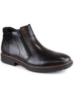 Pánské kožené vysoké boty M RKR621 černé - Rieker