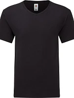 Fruit of the Loom Iconic 150 V-Neck T Tričko s výstřihem do V 16.1442 black